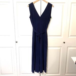 ES Mara Jumpsuit in Navy Silk S-R